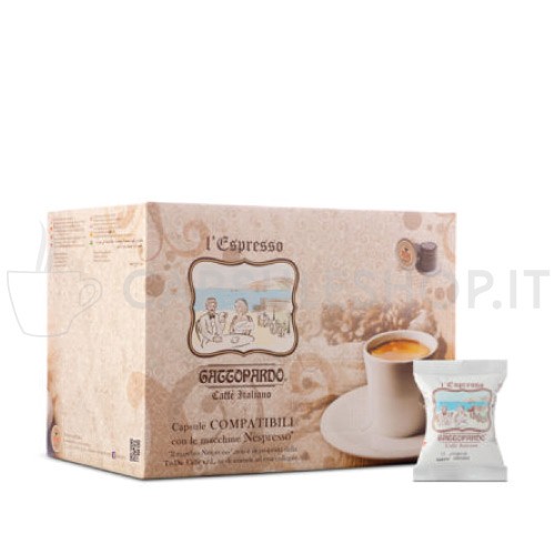 Espresso blu caffè in capsule compatibili Nespresso di Gattopardo Toda