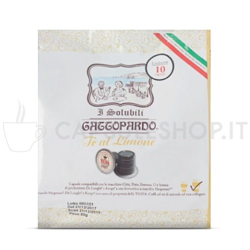 the al limone compatibili Nespresso di Gattopardo Toda