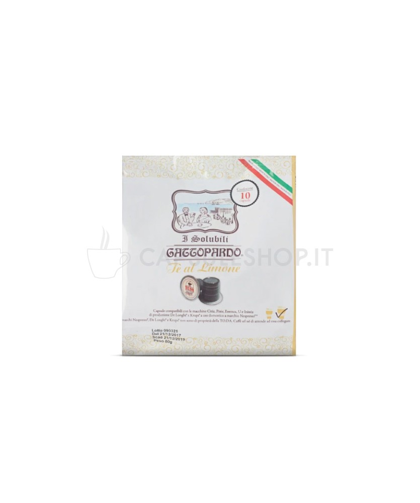 the al limone compatibili Nespresso di Gattopardo Toda