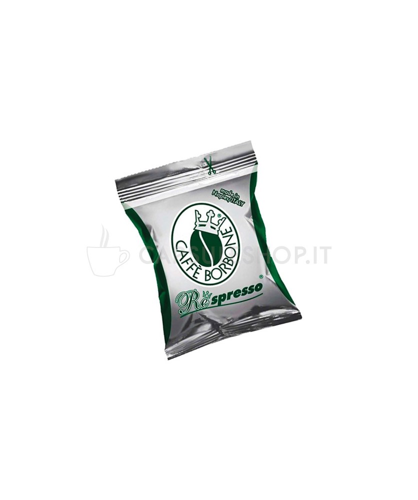 capsule compatibili respresso borbone miscela verde decaffeinato