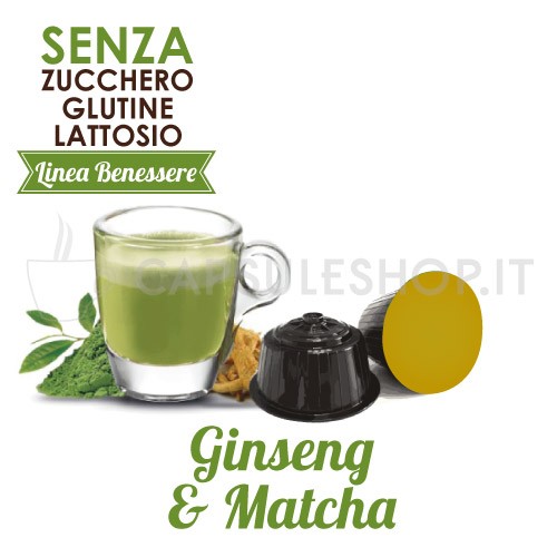 capsule compatibili dolce gusto foodness linea benessere ginseng e matcha