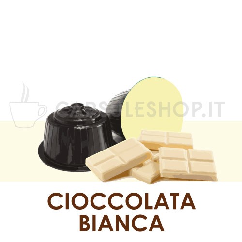 Capsules compatibles chocolat blanc Dolce Gusto